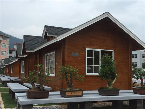 三門縣花木基地市場(chǎng)木屋  (1)